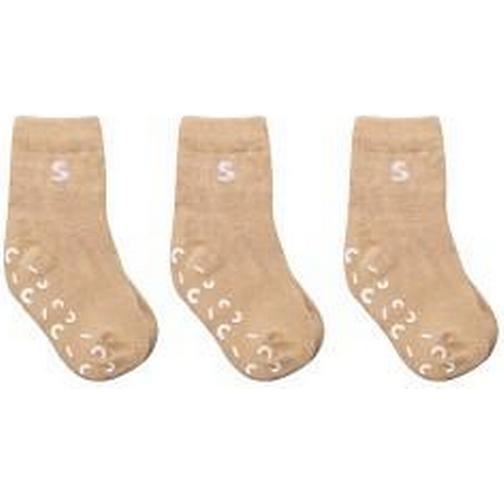 Stuckies Cotton Strumpor 3-pack - Sand