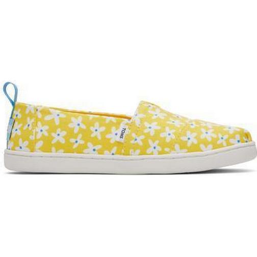 Toms Alpargata Girls Toddler Yellow Slip On