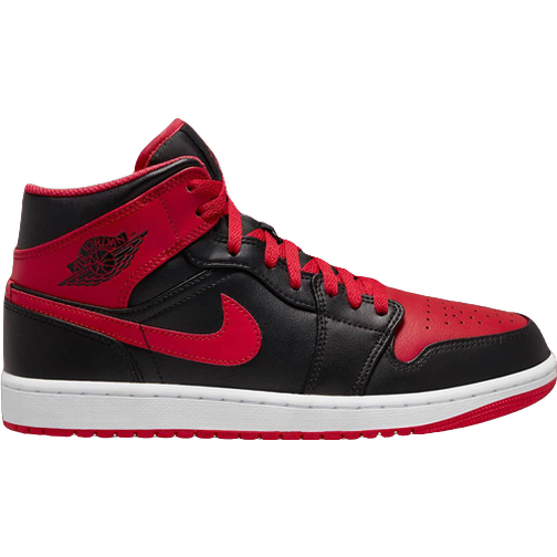 Nike Air Jordan 1 Retro Mid GS - Black/Fire Red/White