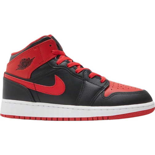Nike Jordan Air 1 Mid GS - Black/Red