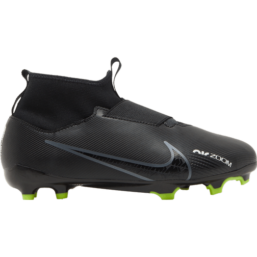 Nike Jr. Zoom Mercurial Superfly 9 Academy FG/MG - Black/Summit White/Volt/Dark Smoke Grey