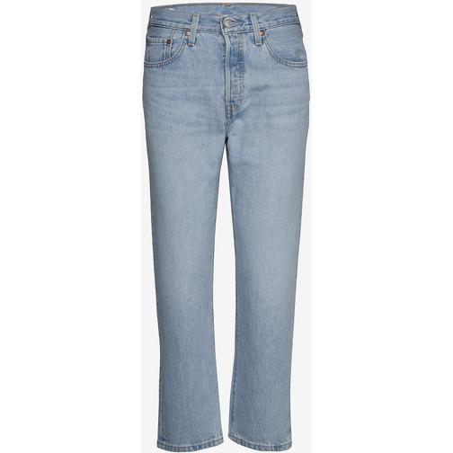 Levi's 501 Crop Jeans - Light Indigo/Worn in