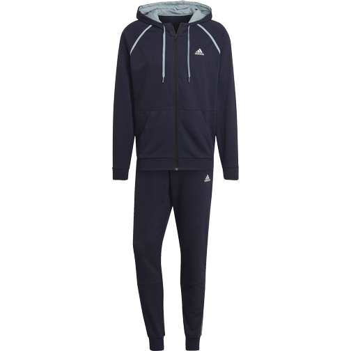 adidas Men's Sportswear Cotton Piping Tracksuit - Legend Ink
