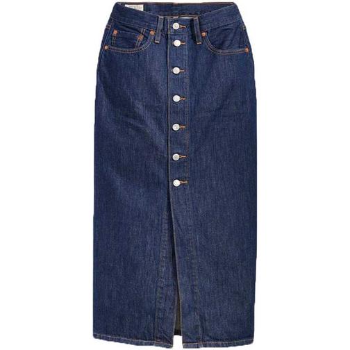 Levi's Button Front Midi Skirt - Juniper Ridge/Dark Indigo
