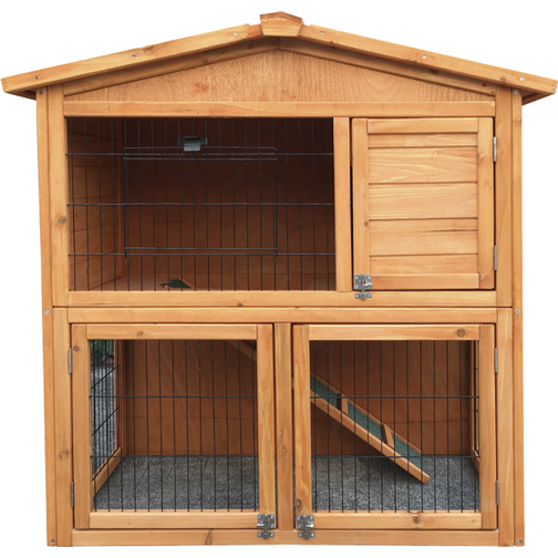 Hortus Stained Wooden Rabbit Cage 101.5x54.7x100cm