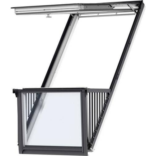 Velux Takbalkong Cabrio 94x252 Takfönster 3-glasfönster 94x252cm
