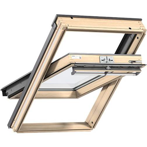 Velux GGU 0068 PK10 Aluminium, Trä Takfönster 3-glasfönster 94x160cm