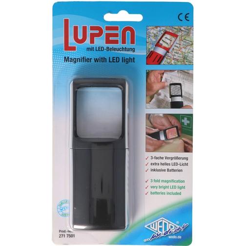Wedo Förstoringsglas med LED-belysning