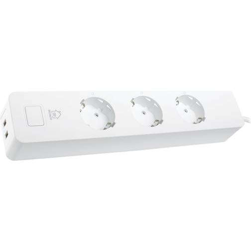 Deltaco SH-P03USB2 3-way 1.5m