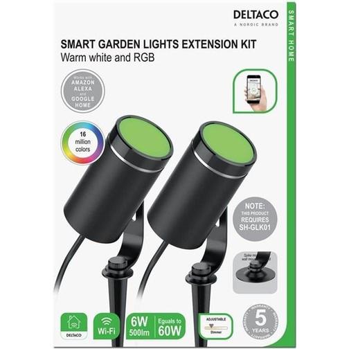 Deltaco Smart Markbelysning 12cm 2st