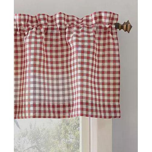 No. 918 Parkham Farmhouse Plaid Window Valance 137.16x35.56cm