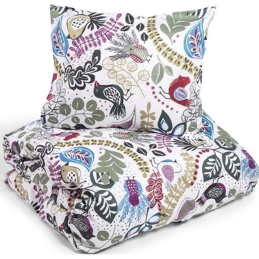 Kosta Linnewäfveri Stormhagen Påslakan Vit, Beige, Grön, Blå (210x150cm)