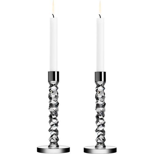 Orrefors Carat Ljusstake 24.2cm 2st