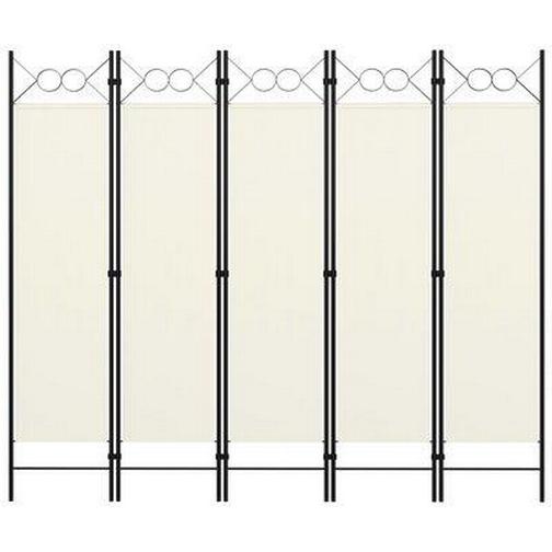 vidaXL 5 Panel Rumsavdelare 200x180cm