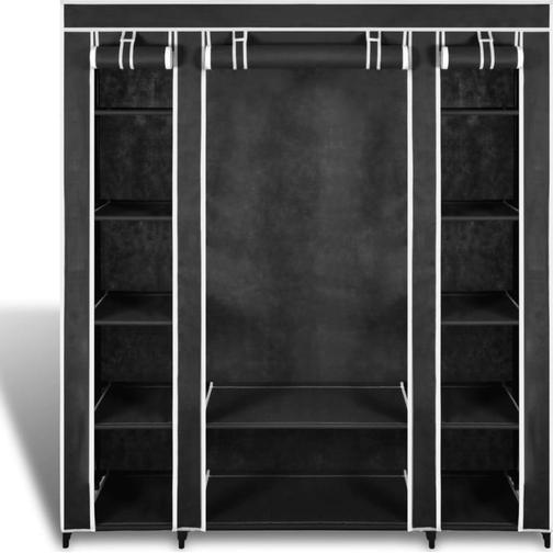 vidaXL Compartments and Rods Garderob 150x176cm