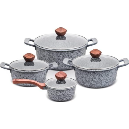 Promis Granite Set med lock 8 delar