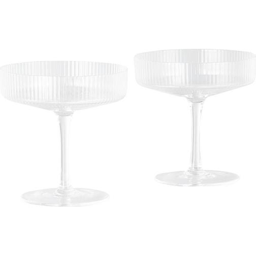 Ferm Living Ripple Champagneglas 15cl 2st