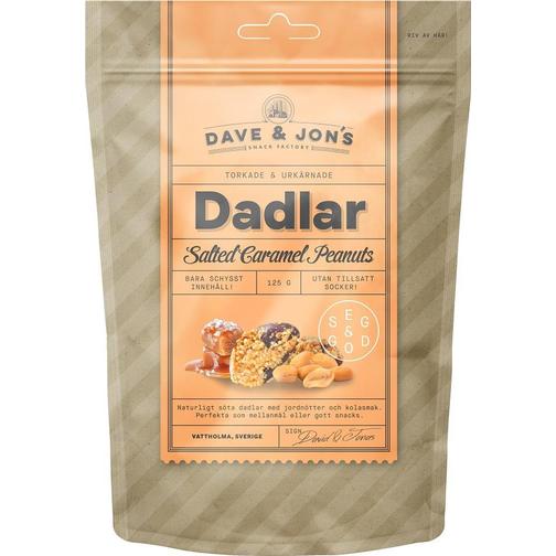 Dave & Jon's Dadlar Salted Caramel Peanuts 125g