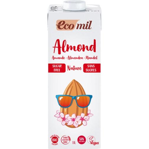 Ecomil Organic Almond Milk Sugar-Free 100cl