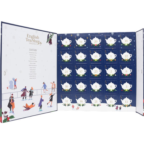 English Tea Shop Book Style Christmas Night Advent Calendar