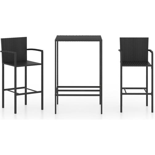 vidaXL 3064838 Bargrupp, 1 Bord inkl. 2 Stolar