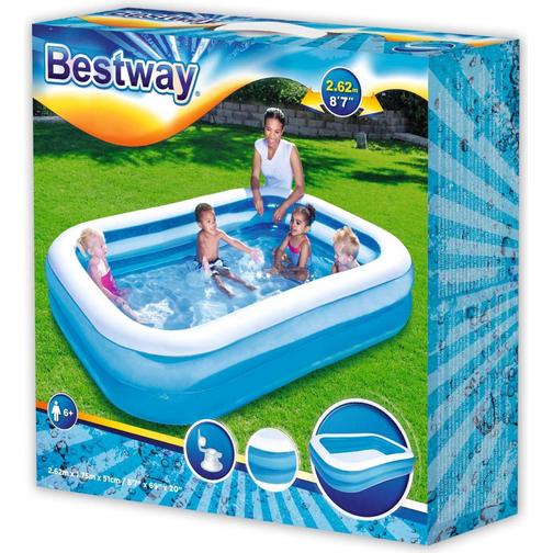 Bestway Rectangular Family Pool 2.62x1.75x0.51m
