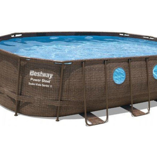 Bestway Power Steel Swim Vista Oval Pool Set 5.49x2.74m