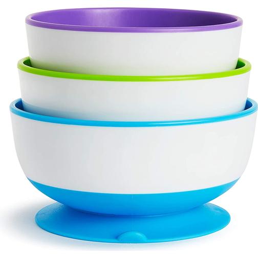 Munchkin Stay Put Suction Bowls 3-pack