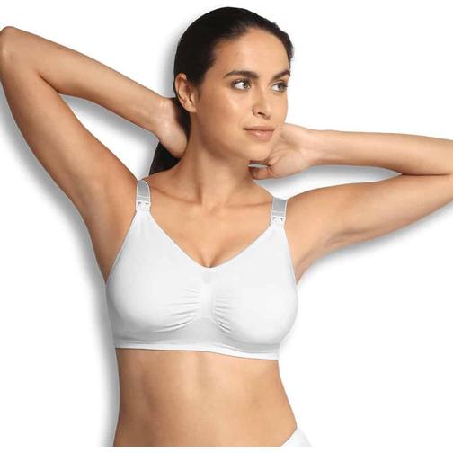Carriwell Original Seamless Maternity & Nursing Bra White