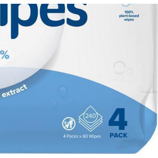WaterWipes The World's Purest Baby Wipes 240pcs