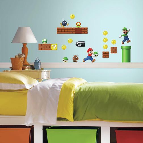 RoomMates Nintendo Super Mario Bros Build a Scene Wall Decals
