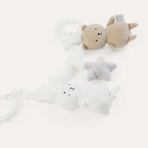 Jabadabado Pram Rattlechain Teddy/Bunny