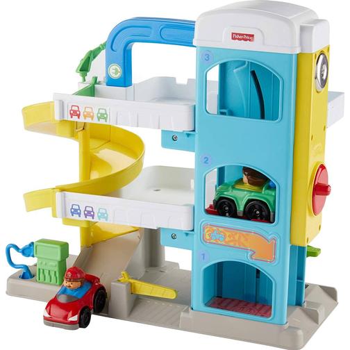 Fisher Price Little People Helpful Neighbor's Garage with 2 Wheelies Vehicles