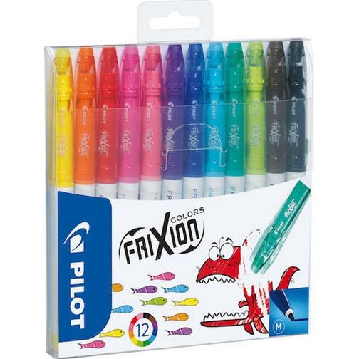 Pilot Frixion Colors Erasable Fibre Tip Colouring Pen 12-pack