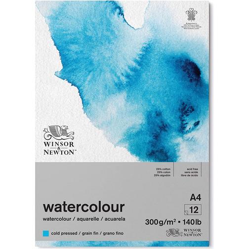 Winsor & Newton Classic Water Colour Pad Cold Press A4 300g 12 sheets