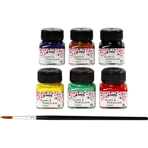 Kreul Glass & Porcelain Paint Classic 6x20ml