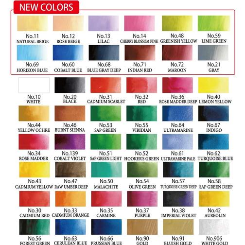 Gansai Tambi Aquarel Watercolors 48 Set