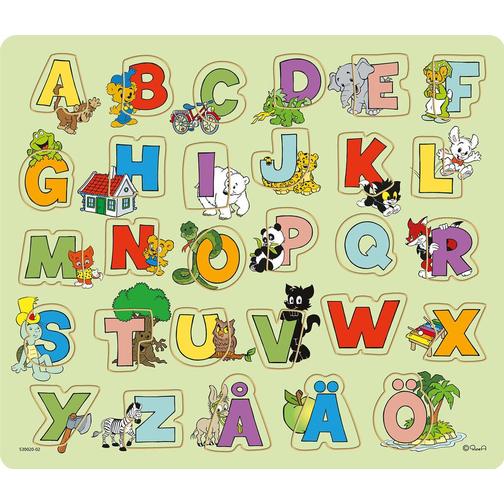 Kärnan Teddy Bear ABC Wooden Puzzle 28 Pieces