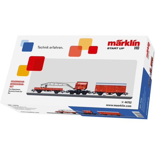 Märklin Fire Department Recovery Crane Car Set 44752
