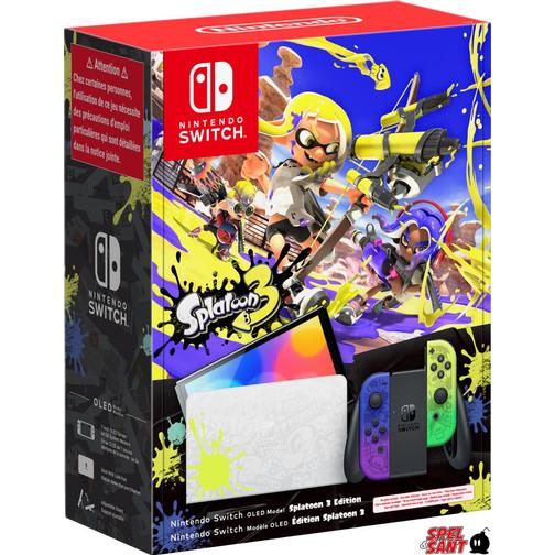 Nintendo Switch OLED Model - Blue/Yellow- Splatoon 3 Edition