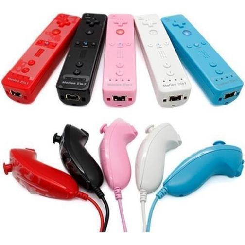 MTK Nintendo Wii Motion Plus Remote + Nunchuck - White