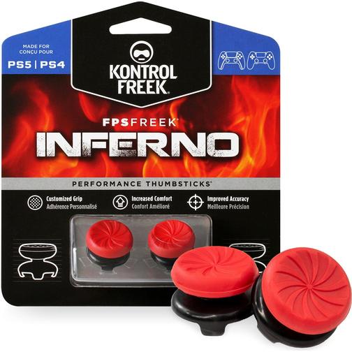 KontrolFreek PS4/PS5 FPS Freek Inferno Thumbsticks - Red
