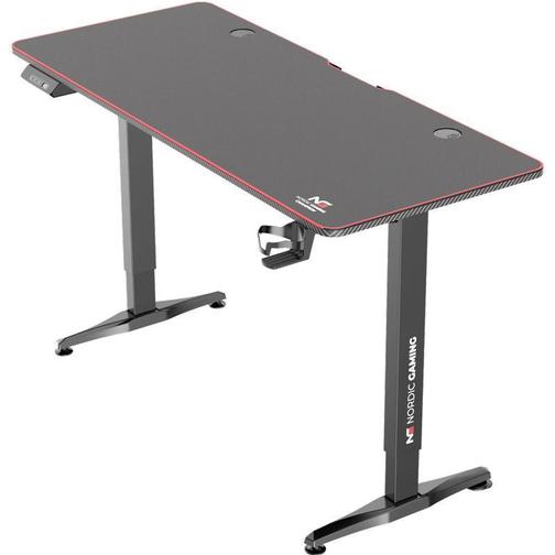 Nordic Gaming Elevate V2 Gaming Desk - Black, 1400x600x1190mm