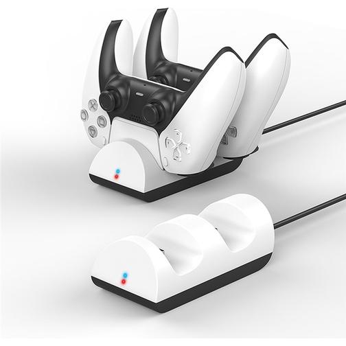 Goobay PS5 Dual Controller Charge Dock - White