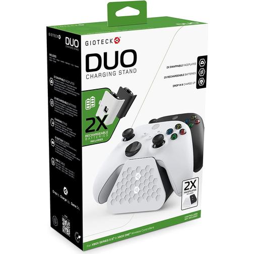Gioteck Xbox Series X|S/Xbox One Duo Charging Stand - Black/White