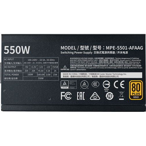 Cooler Master MWE V2 Gold 550W