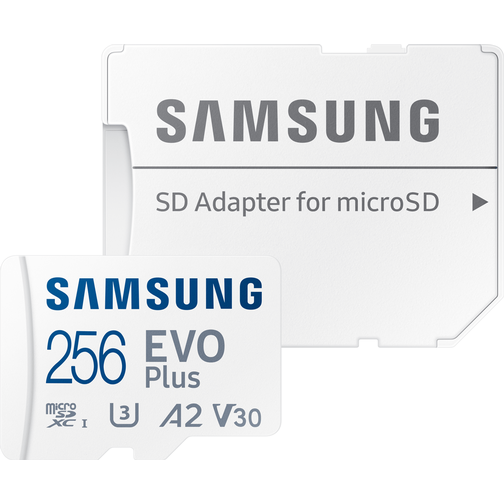 Samsung Evo Plus microSDXC Class 10 UHS-I U3 V30 A2 130MB/s 256GB