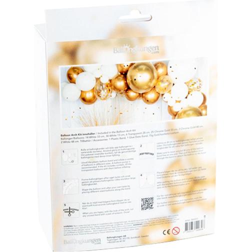 Balloon Arches Gold/Chrome
