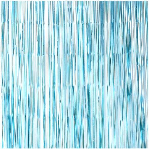 Ginger Ray Curtains Fringe Matte Blue