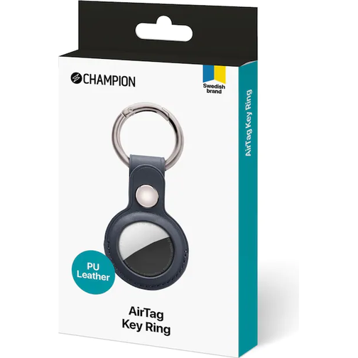Champion Leather Cover with Keyring for AirTag